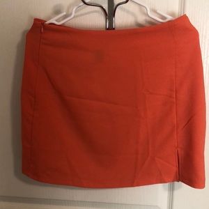 Orange mini skirt - Large